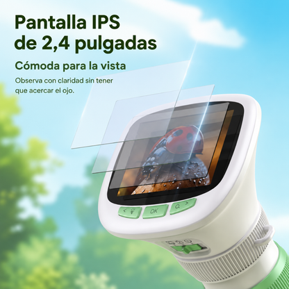 Microscopio Digital Portátil con Pantalla HD