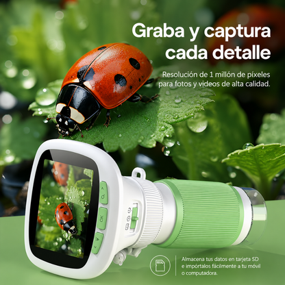 Microscopio Digital Portátil con Pantalla HD